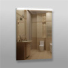 2100806 Eva Gold Зеркало прямоуг. 210 с LED подсветкой 9,6 Вт/м 80x60 см с кнопочным выключателем