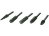 Шарошки усиленная сталь с алмазным напылением, штифт диам. 6 мм, 6 шт.FIT 36482