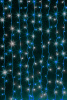 Гирлянда-штора эл. уличн. (LED)  2,4м (16 нитей х1,5м) 500 с/д, разноцвет.	OLDCL500-M-E