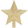 Верхушкана елку Звезда сверкающая, золотая, 20см, пластик SYCD18-003G 9515