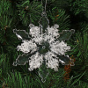 Елочное украшение Снежинка, прозрачное, 13 см, SYYKLB-1822304	9177							