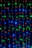 Гирлянда-штора эл. (LED) 544 светодиода, ширина 1,5м (16 нитей х2,2м) разноцветн.	LDCL544C-M