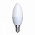 Лампа с/д LED-C37-6W/WW/E14/FR/O Volpe. Форма "свеча", мат. тепл. бел.