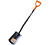 Лопата штыковая Ritter Garden SolidM2 (закругленная, стальной черенок, сварное соединение, ручка ABS 