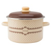 Кастрюля эмаль APPETITE "Vintage" 6RD221M, 5,5 л, с эмаль крышкой, с декором, цилиндр