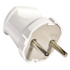 Вилка б/з белая 6А 250В TDM SQ1806-0001