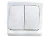 Выкл. 2-кл. СП 10А /250В  подсв. бел. ЭТЮД-LEXEL BC10-006B