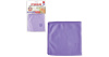 Салфетка для стекол, зеркал ЛАЙМА "Гладь", плотная микрофибра, 30х30 см, фиолетовая, 601248