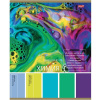Тетрадь предметная 36 л., клетка,  . Химия,  эконм мел. бум. на скобе Pantone