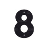 Цифра 8 металлическая черная 145*100 LNT14 BL #8