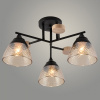 Светильник потолочный 1527/3 BK+WOOD 3х60W E27 d480 h250