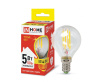 Лампа св/д ASD/InHome Deco Шар P45 E14 5W 3000К 2K 74x45 филамент (нит.), прозр. 7687
