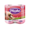 Туалетная бум. Plushe Classic Клубника 4рул. 18м 2сл. 12 в уп