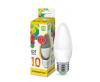 Лампа ASD standard Свеча C37 E27 10W(900lm) 3000К 2K 107x37 пластик/матовый 5538