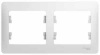 Рамка 2-пост. белый GLOSSA	GSL000102