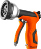 Пистолет д/полива 9 режимов, форсун цинк, корп с резин покрыт Sturm! 3015-17-09ZF