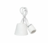 Подвес ASD/inHome E27 со шнуром для LED-UFO силикон белый 1м 8684
