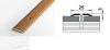 Порог-стык А1 Алюм Грейс 25мм 1,8м 24шт/уп 105 Дуб арктический