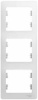 Рамка 3-пост. вертикальная белый GLOSSA	GSL000107