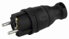 Вилка ЭРА вилка прямая каучук 2P+PE 1х16А 220-240V черная IP44 V8-B 4714 (Турция)
