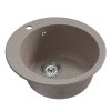 Мойкa ML-GM13 КОМФОРТ круглая, песочная (302), 495мм (глуб. чаши 200)