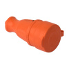  Штепсель ЭРА (разъём) гнездо каучук с крышкой R8-RED 2P+PE 1х16А 220-240V красный IP44 4950 (Турция)