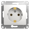 Розетка 2P+E 16А/250В белый GLOSSA GSL000143