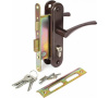 Замок врезной цилиндровый с защёлкой в комплекте с ручкой ЗВ4-3.07 (медь), 4 кл. (34859)
