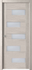 Дверь межкомнатная Домино 1 сатинат дуб филадельфия крем ЭКО 60*200