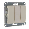 Выключатель 3-кл 10А/250В беж. GLOSSA GSL000231