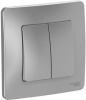 Выкл. Systeme Electric BLANCA СУ 2 кл. 10А алюм. (пл.осн.) BLNVS010503 (10!)
