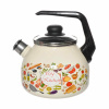 Чайник эмаль Стальэмаль "Моя кухня" 4С209/Я, 3,0л,со свистком, слоновая кость
