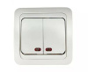 Выкл. СУ 2 кл. ASD/InHome CLASSICO 10А бел. инд., пластик 2123