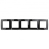 Рамка ЭРА 12 рамка СУ 5 мест. черный, 12-5005-06 2459