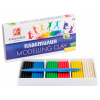 Пластилин классический ЛУЧ Классика цвета, 6 цветов, 120 г, стек в комплекте, к/уп., 12С 878-08