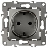 Розетка 2P+E графит Эра12 (механизм) 12-2101-12 (3736)