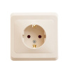 Розетка 1-м скр. уст.с з/к 16А/250В слон. кость ЭТЮД-LEXEL РС16-003К