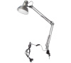 Св-к KD-312 C03 (настол.) 60W E27 металл серебро, струбцина Camelion