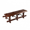 Скамейка пласт. 120х40х42 шоколад Стандарт Пластик