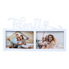 Фоторамка на 2 фотографии, 17х31 см, пластик, цвет белый, арт.1