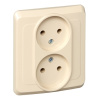 Розетка СУ 2-м  без з/к 16А/250В крем. ЭТЮД-LEXEL PC16-005К
