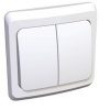 Выкл. 2-кл. СП  10А/250В бел. ЭТЮД-LEXEL BC10-002B
