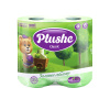 Туалетная бум. Plushe Classic Зеленое яблоко 4рул. 18м 2сл. 12 в уп