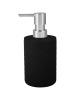 Дозатор для жидкого мыла, Plast team, Black, пластик, 9х7.8х17 см, 330 мл, черный
