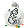 Елочный шар Змея контурная Символ года, 6.5 см, в подарочной упаковке, КУ-65-244010/2	4019				