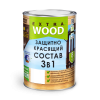 Защитно-красящий состав 3в1 для древесины Карелия Белый (0.75 л) WOOD EXTRA