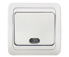 Выкл. СУ 1 кл. ASD/InHome CLASSICO 10А бел. инд., пластик 2121