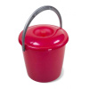 Ведро  5л "Соло" с крышкой перламутровое красное С631ККРА