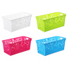 Корзина-подставка, пластик, 29,5х15х12см, 4 цвета 406-032