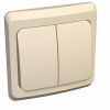 Выкл. 2-кл. СП 10А /250В  слон. кость ЭТЮД-LEXEL BC10-002K